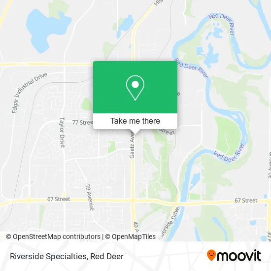 Riverside Specialties map