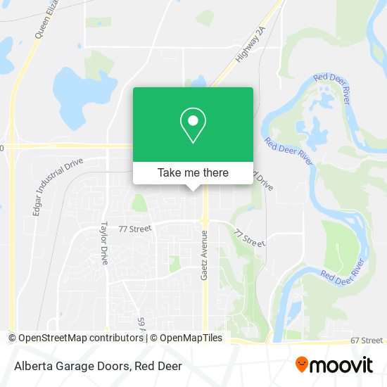 Alberta Garage Doors map