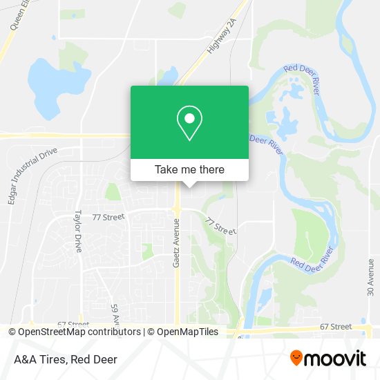 A&A Tires map