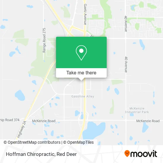 Hoffman Chiropractic map
