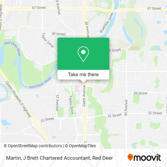 Martin, J Brett Chartered Accountant map