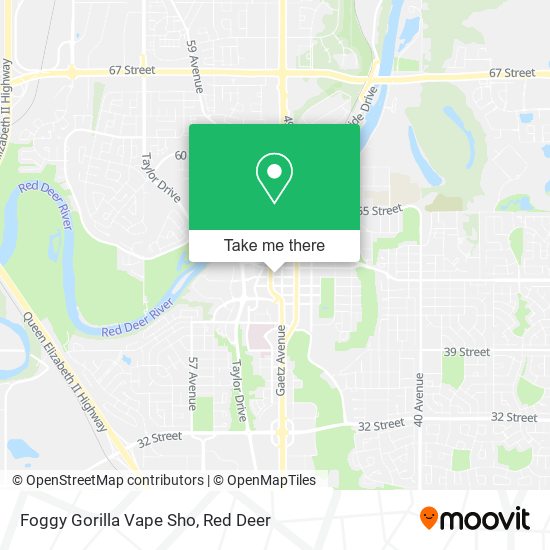 Foggy Gorilla Vape Sho map