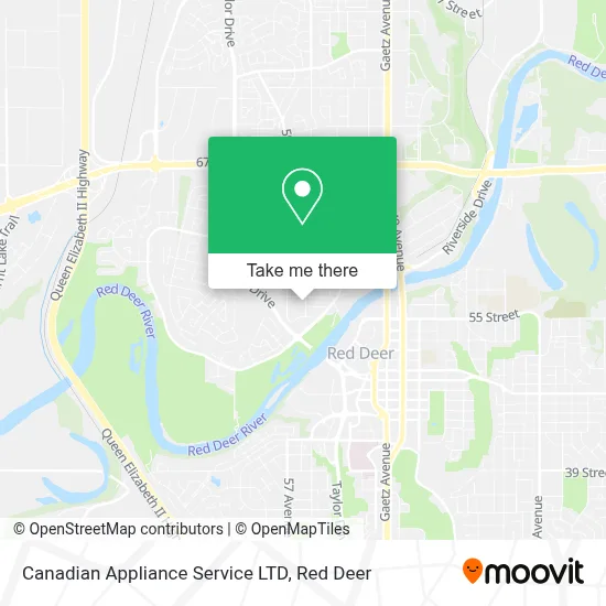 Canadian Appliance Service LTD map