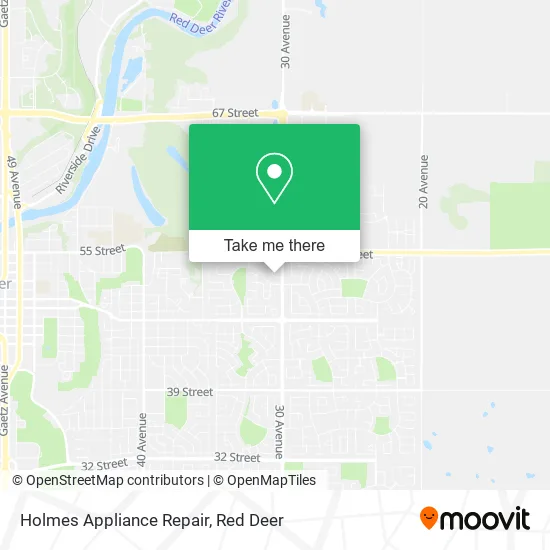 Holmes Appliance Repair map