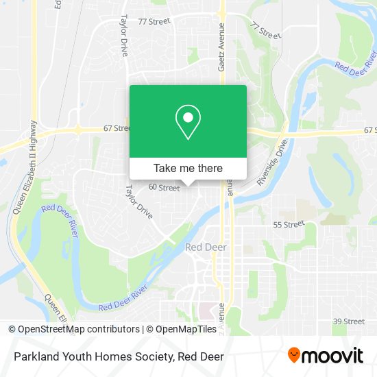 Parkland Youth Homes Society map