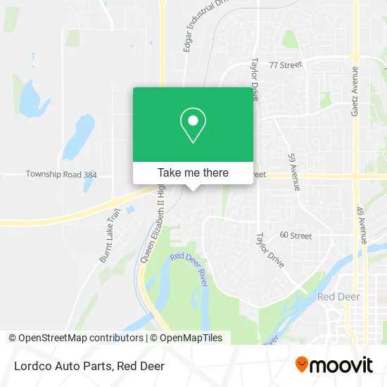 Lordco Auto Parts map