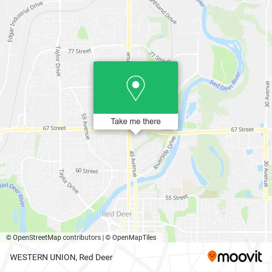 WESTERN UNION map