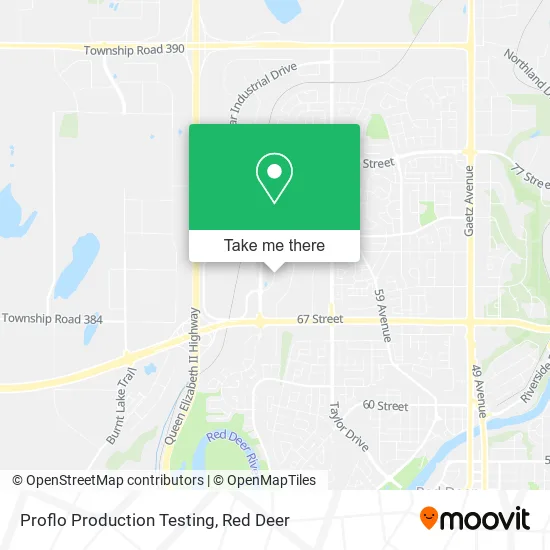 Proflo Production Testing map