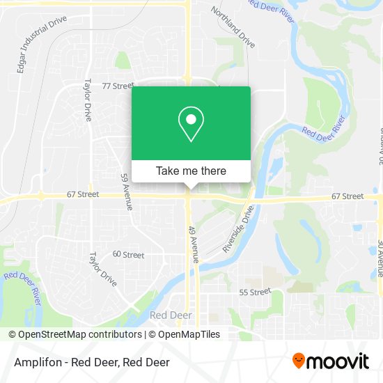 Amplifon - Red Deer map