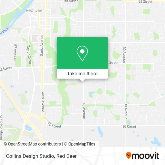 Collins Design Studio map