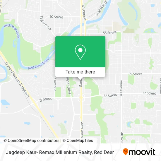 Jagdeep Kaur- Remax Millenium Realty map
