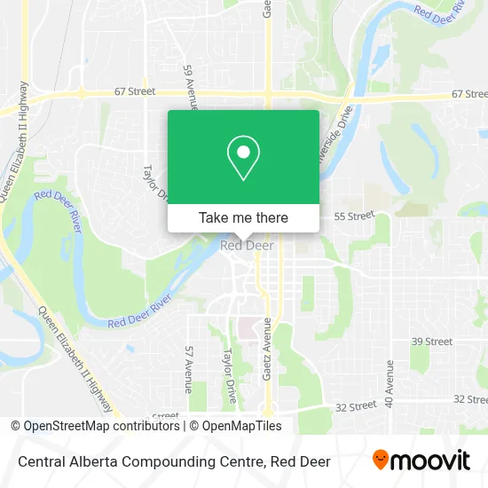 Central Alberta Compounding Centre map