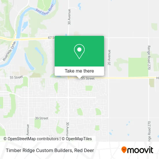 Timber Ridge Custom Builders map