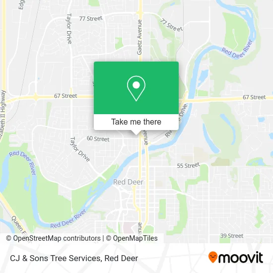 CJ & Sons Tree Services map