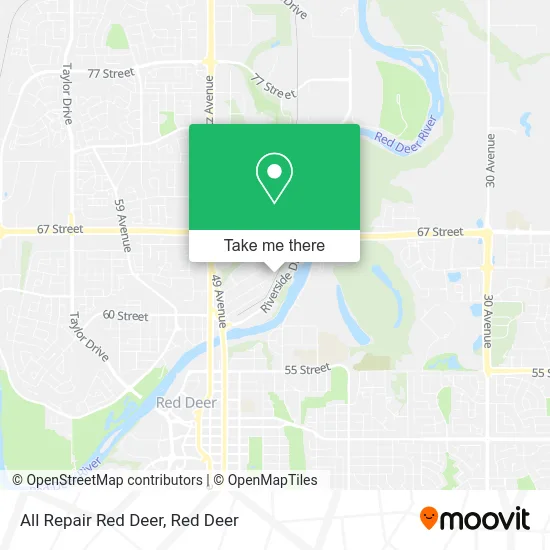 All Repair Red Deer map