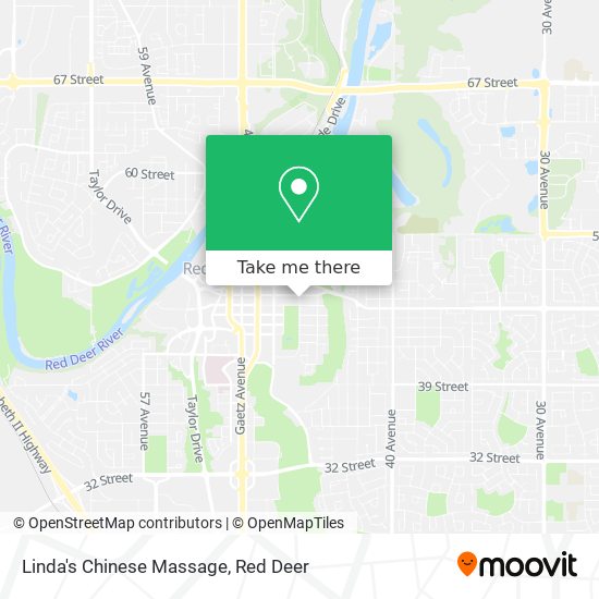 Linda's Chinese Massage map