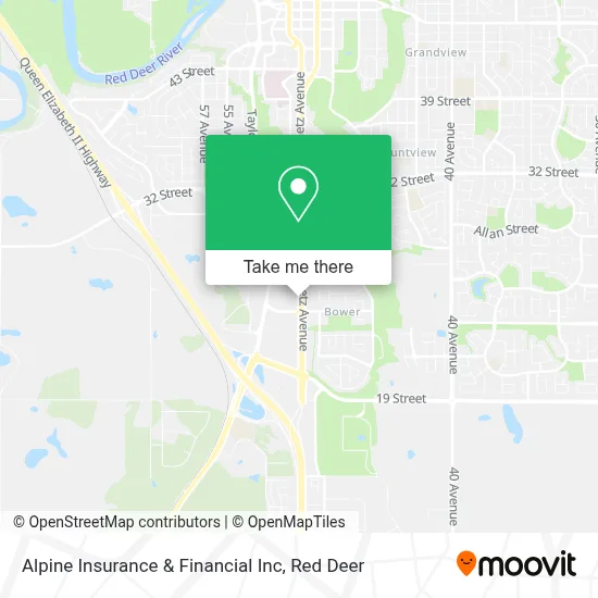 Alpine Insurance & Financial Inc map