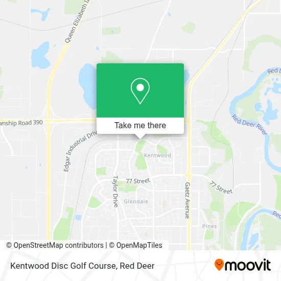 Kentwood Disc Golf Course map