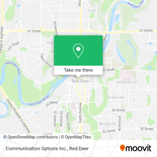 Communication Options Inc. map