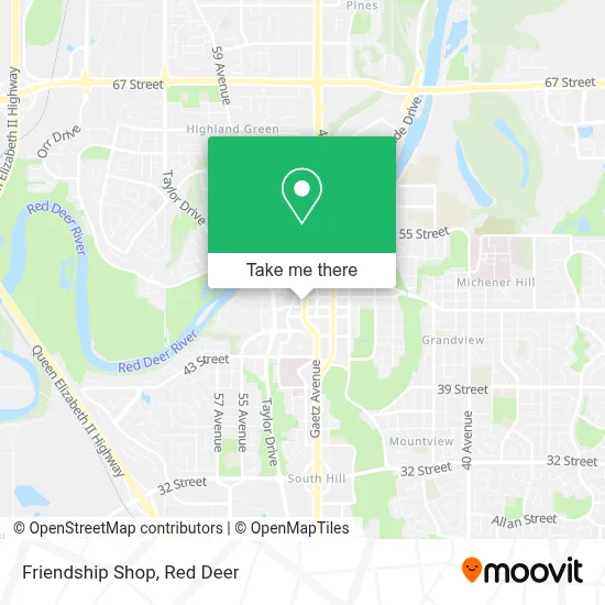 Friendship Shop map