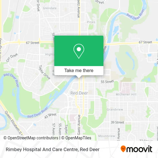Rimbey Hospital And Care Centre map
