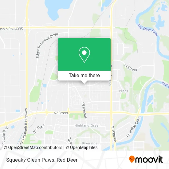 Squeaky Clean Paws map