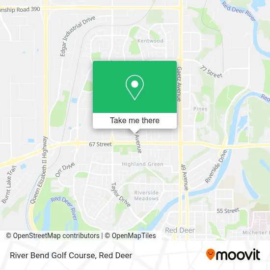 River Bend Golf Course map