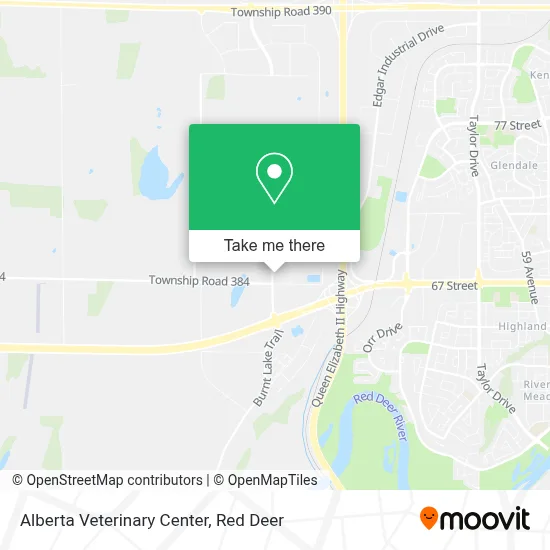 Alberta Veterinary Center map