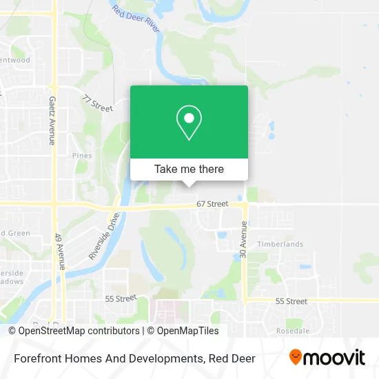Forefront Homes And Developments map