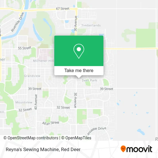 Reyna's Sewing Machine map