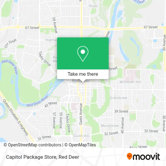 Capitol Package Store map