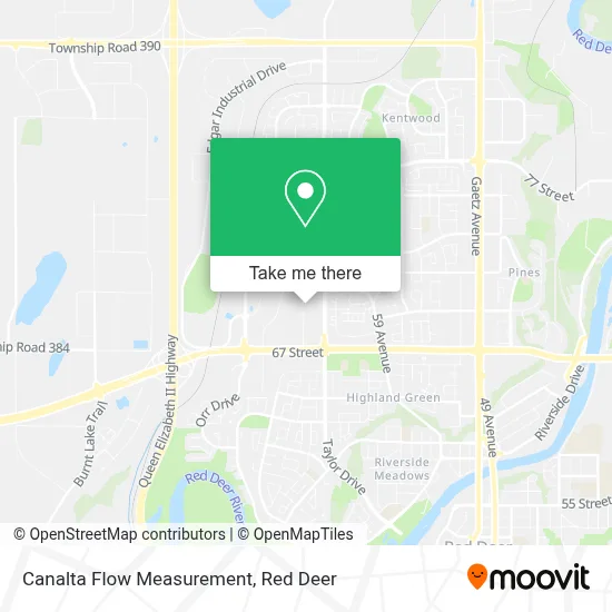 Canalta Flow Measurement map