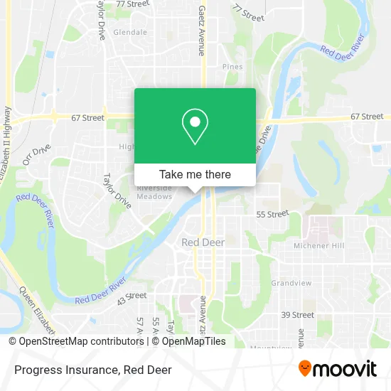 Progress Insurance map