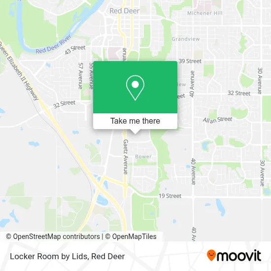 Locker Room by Lids map