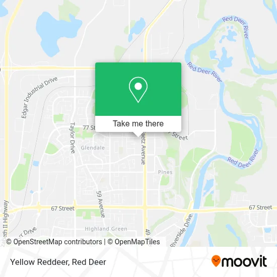 Yellow Reddeer map