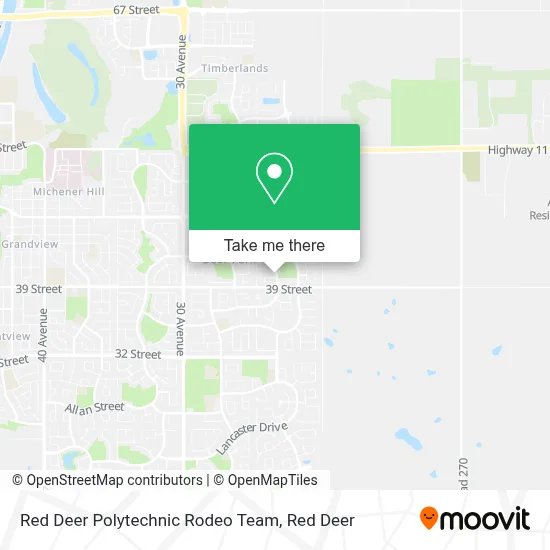 Red Deer Polytechnic Rodeo Team map