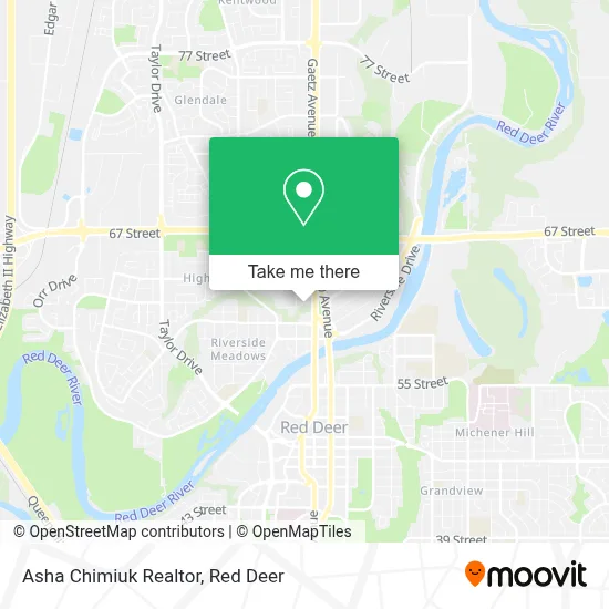 Asha Chimiuk Realtor map