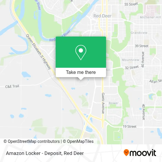 Amazon Locker - Deposit map