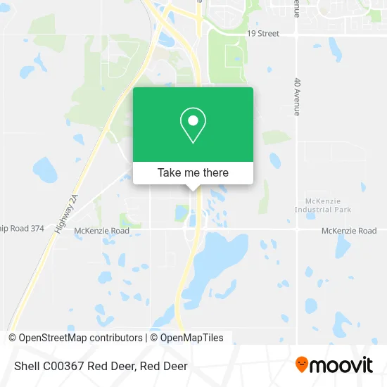 Shell C00367 Red Deer map