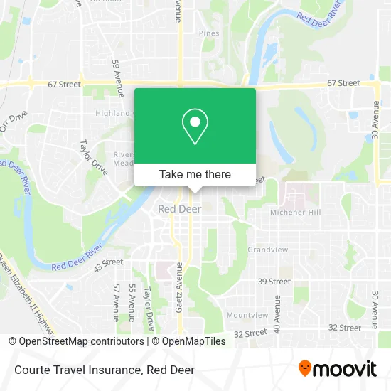 Courte Travel Insurance map