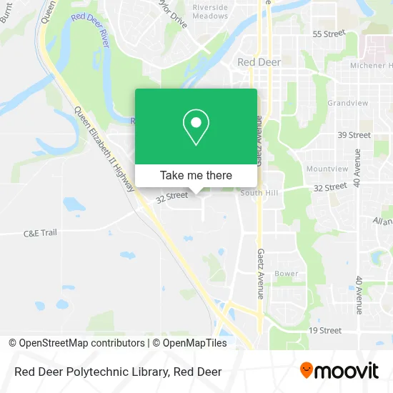 Red Deer Polytechnic Library map