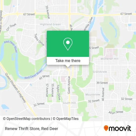Renew Thrift Store map