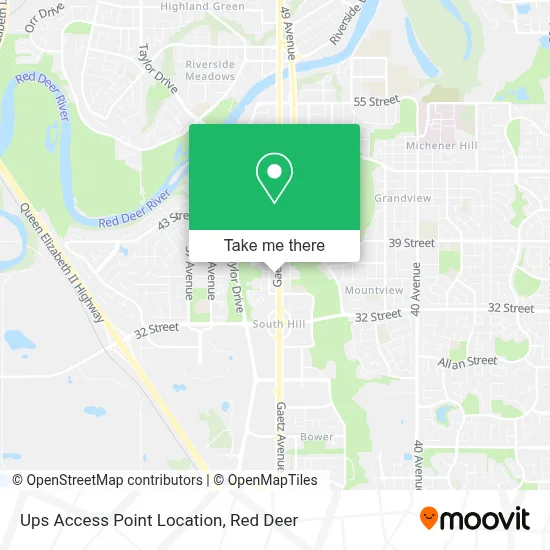 Ups Access Point Location map