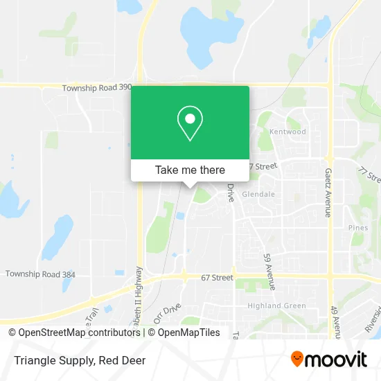 Triangle Supply map