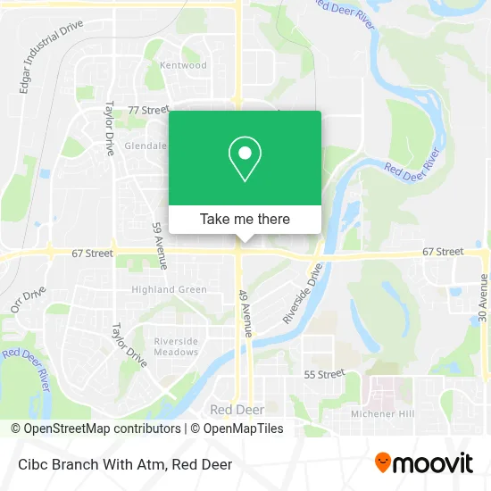 Cibc Branch With Atm map