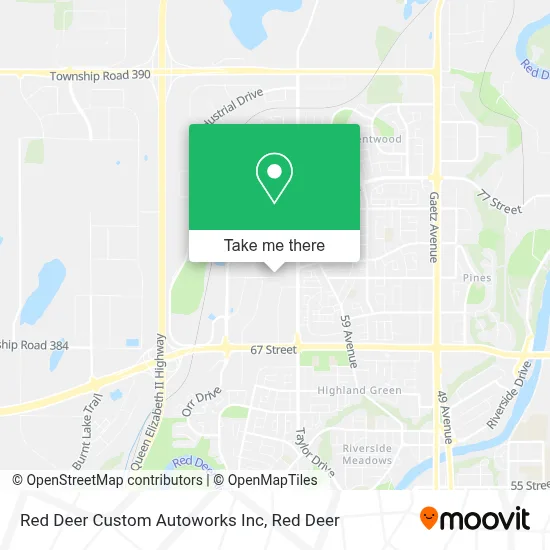 Red Deer Custom Autoworks Inc map