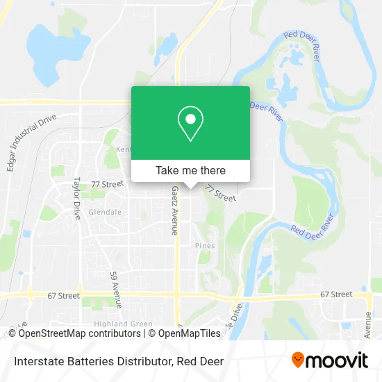 Interstate Batteries Distributor map