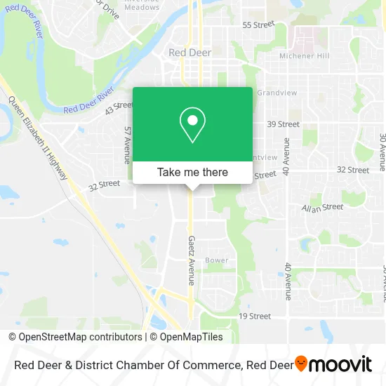 Red Deer & District Chamber Of Commerce map
