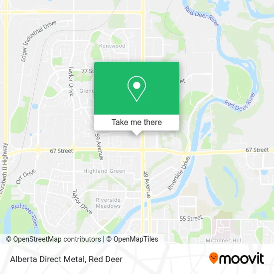 Alberta Direct Metal map