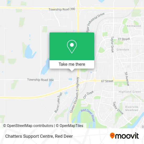 Chatters Support Centre map